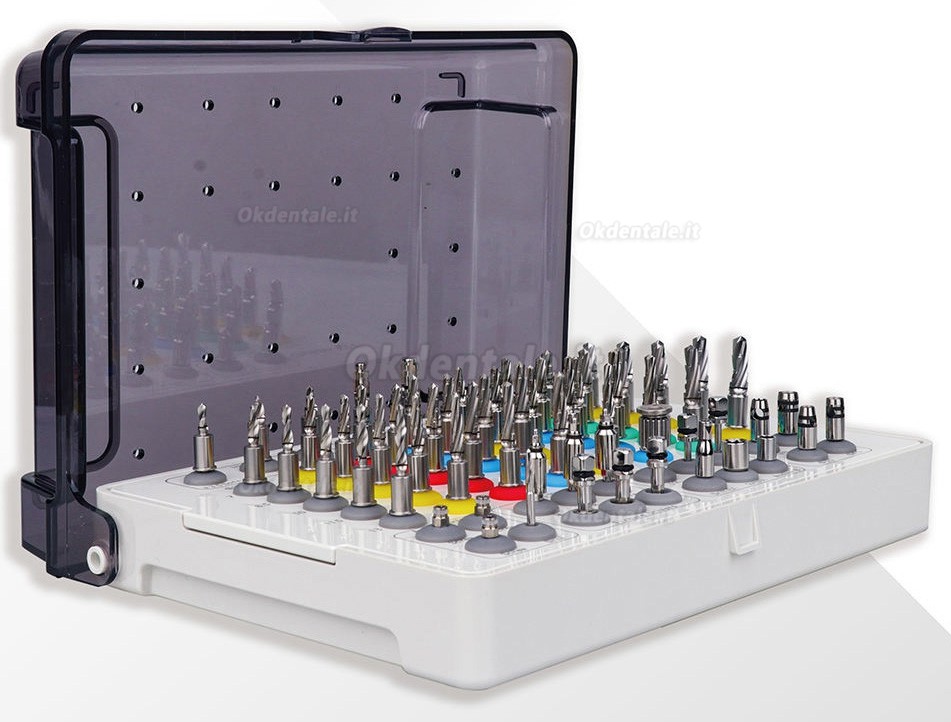 Kit chirurgico universale per impianti conici, Guida per frese elicoidali Hiossen stile OSSTEM